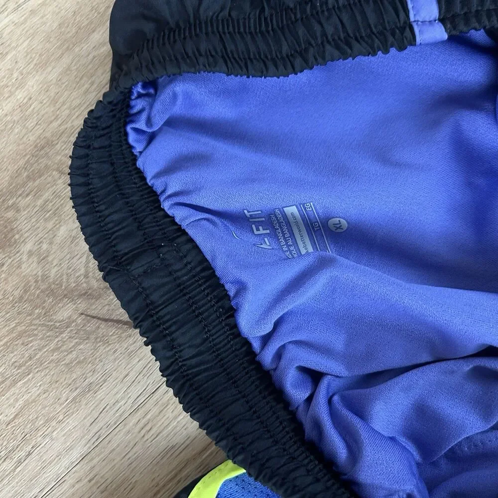 Nike Womens XL Dry Tempo Running Shorts Purple Black Dri-FIT 2 Pieces